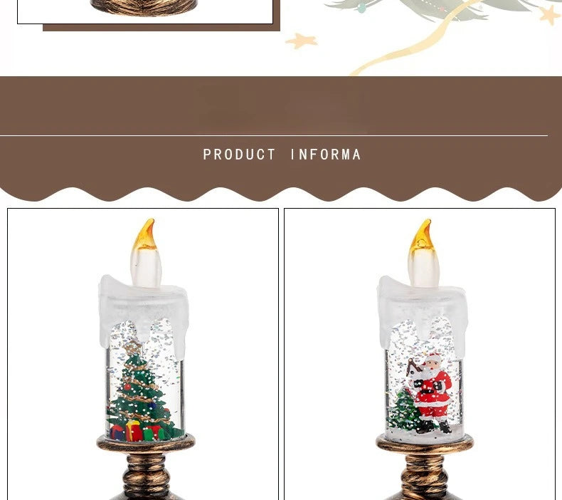 weihnachtliche Kerze (leuchtet)