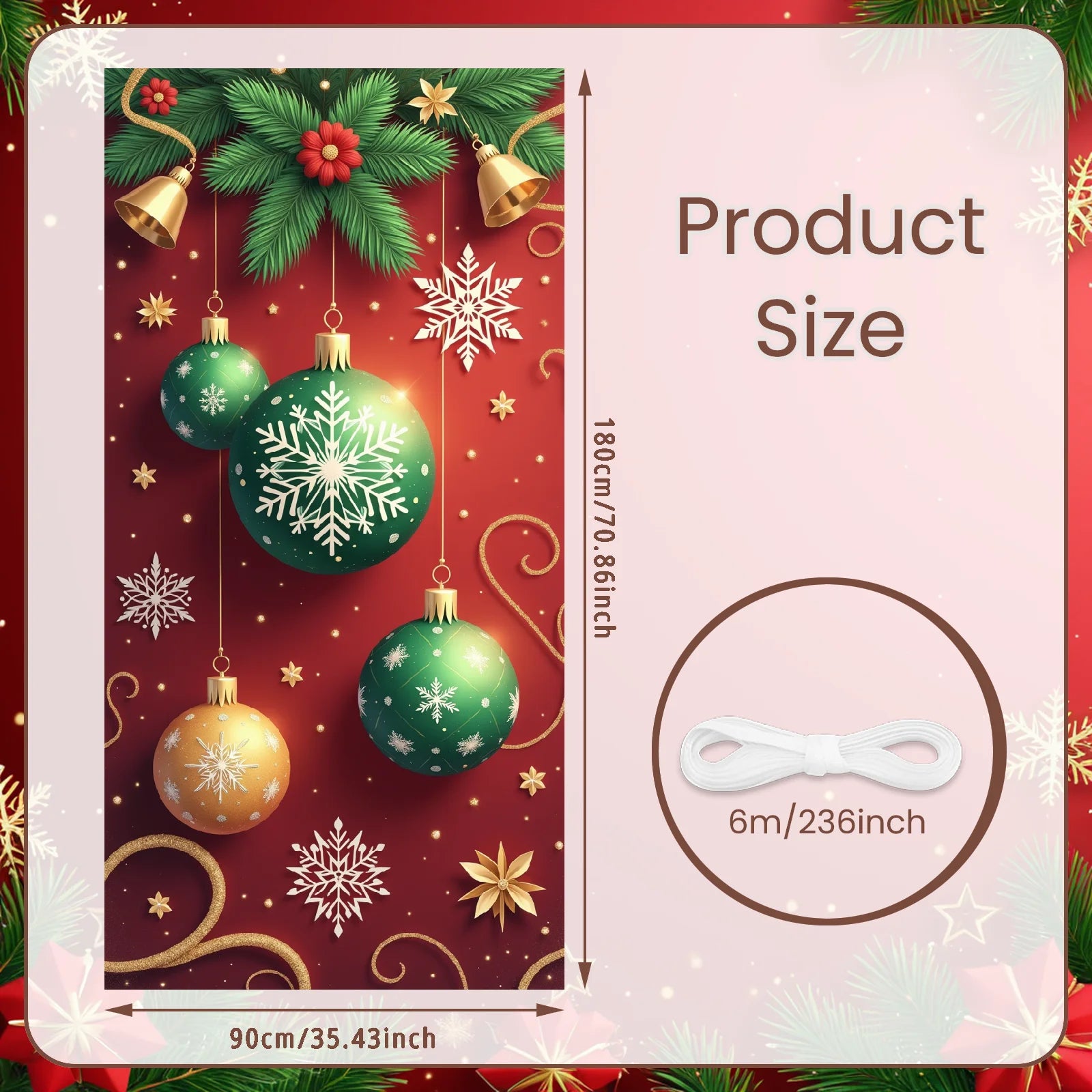 Weihnachten Veranda/Tür-Banner (30 versch. Motive)