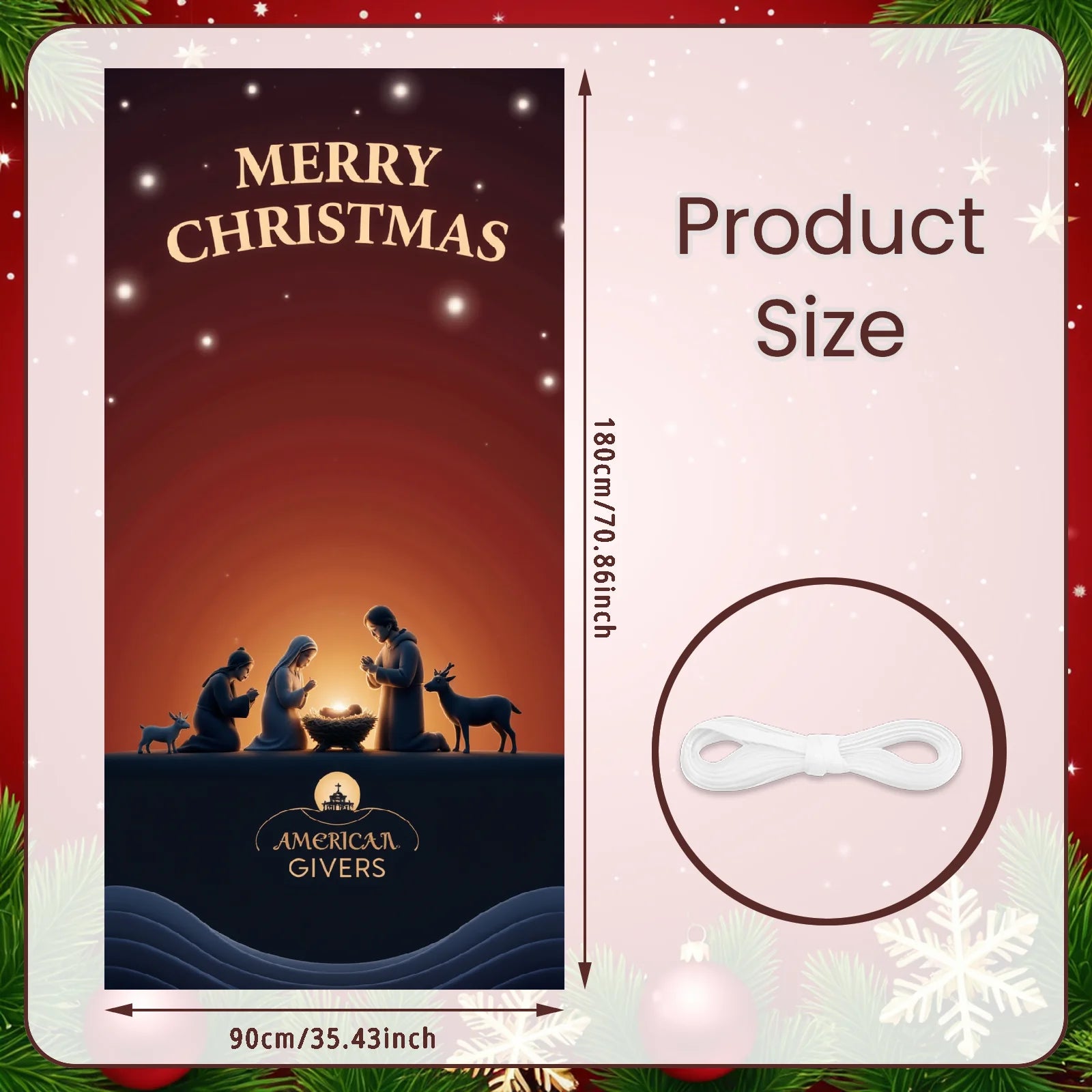 Weihnachten Veranda/Tür-Banner (30 versch. Motive)