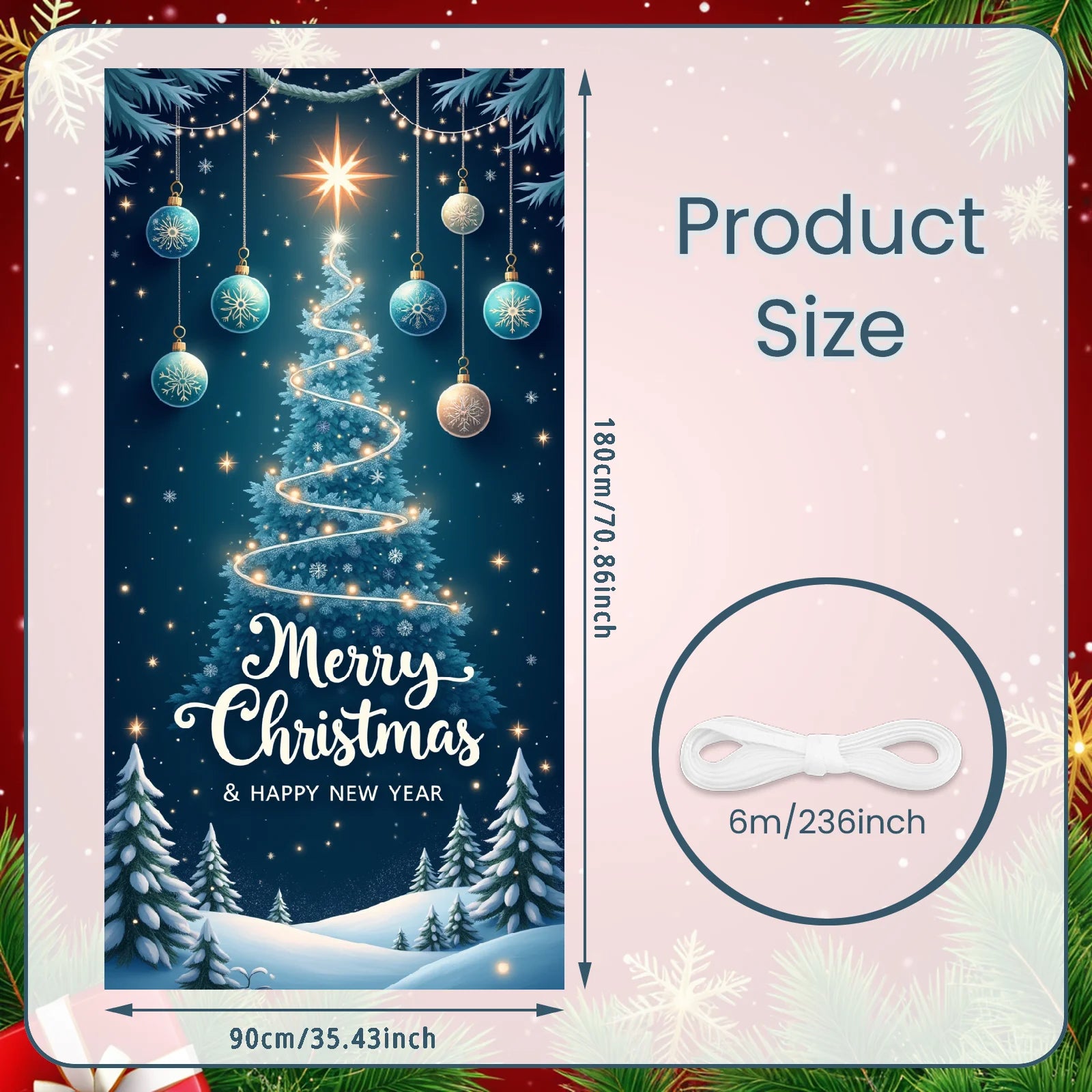 Weihnachten Veranda/Tür-Banner (30 versch. Motive)