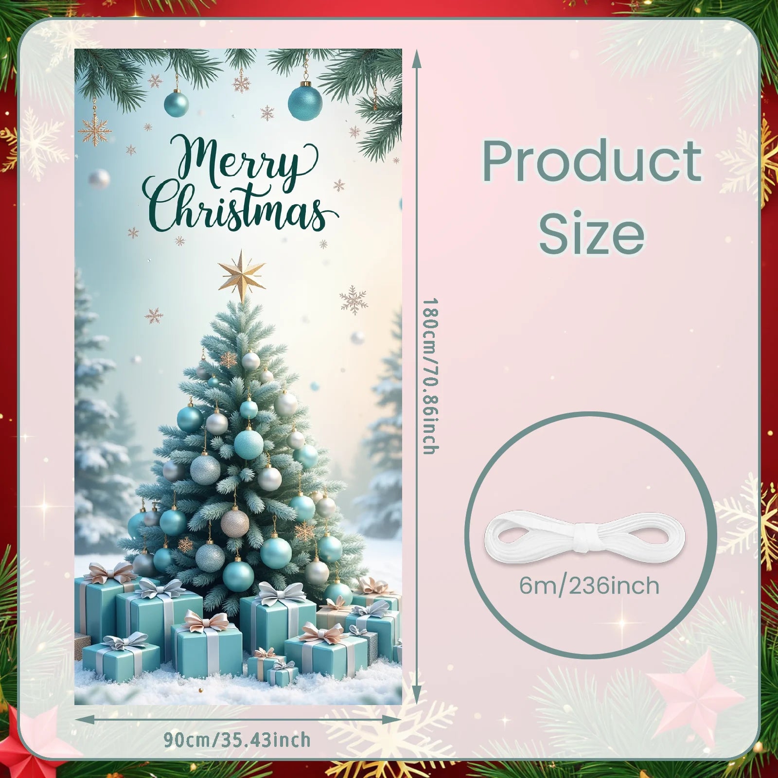 Weihnachten Veranda/Tür-Banner (30 versch. Motive)