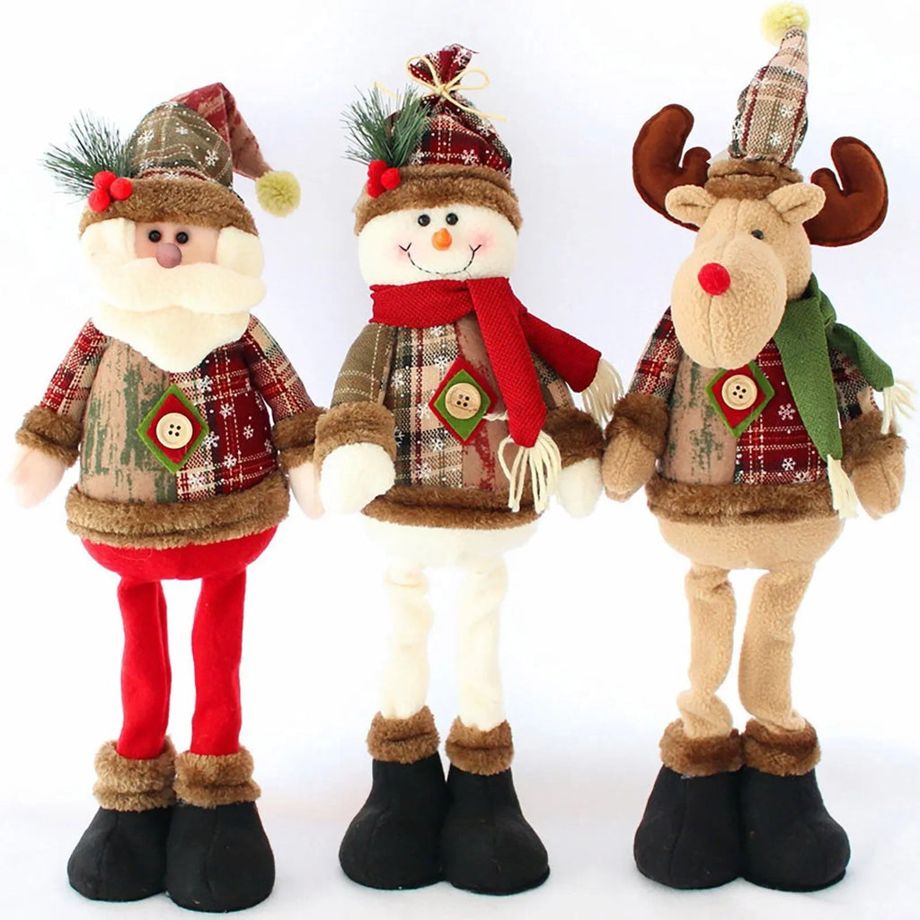 Deko-Figuren (Weihnachtsmann/Schneemann/Rentier)