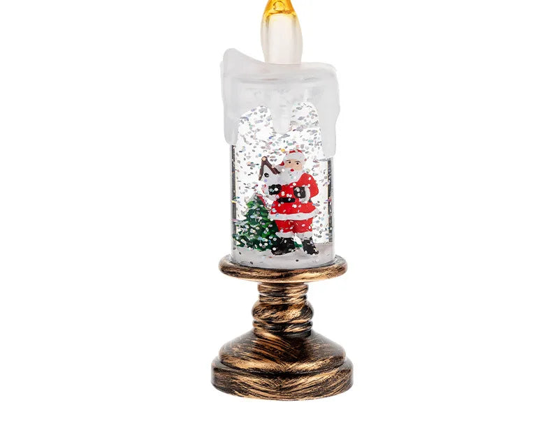 weihnachtliche Kerze (leuchtet)