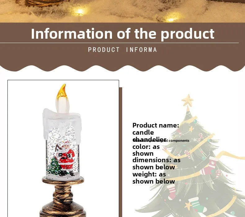 weihnachtliche Kerze (leuchtet)