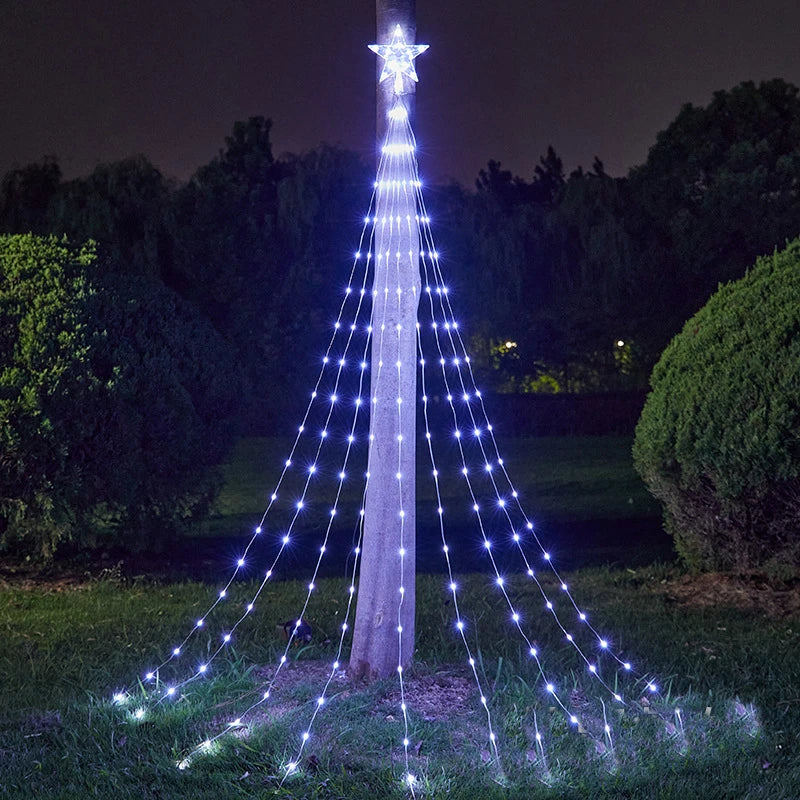 Weihnachtstern mit Lichterkette (USB)