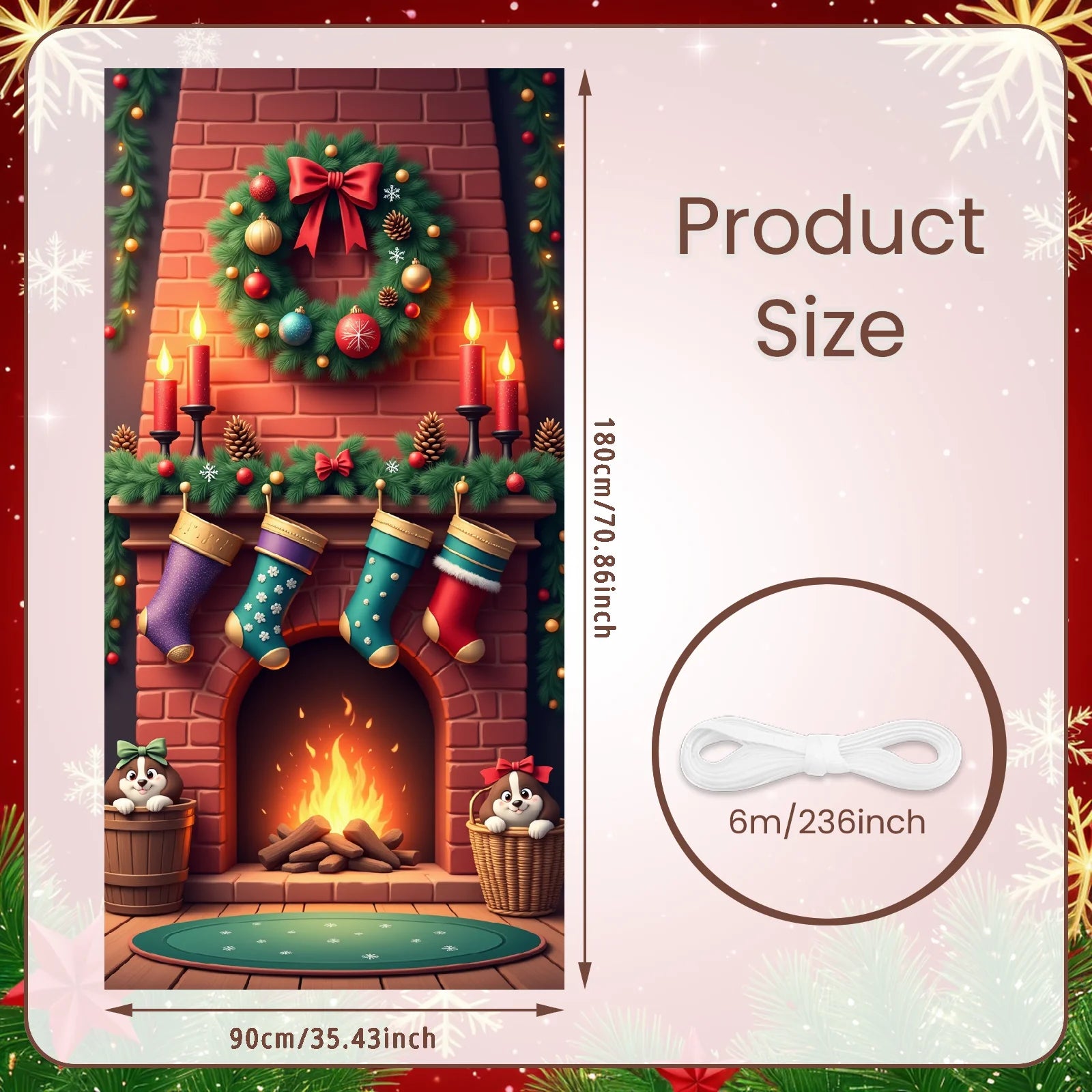 Weihnachten Veranda/Tür-Banner (30 versch. Motive)