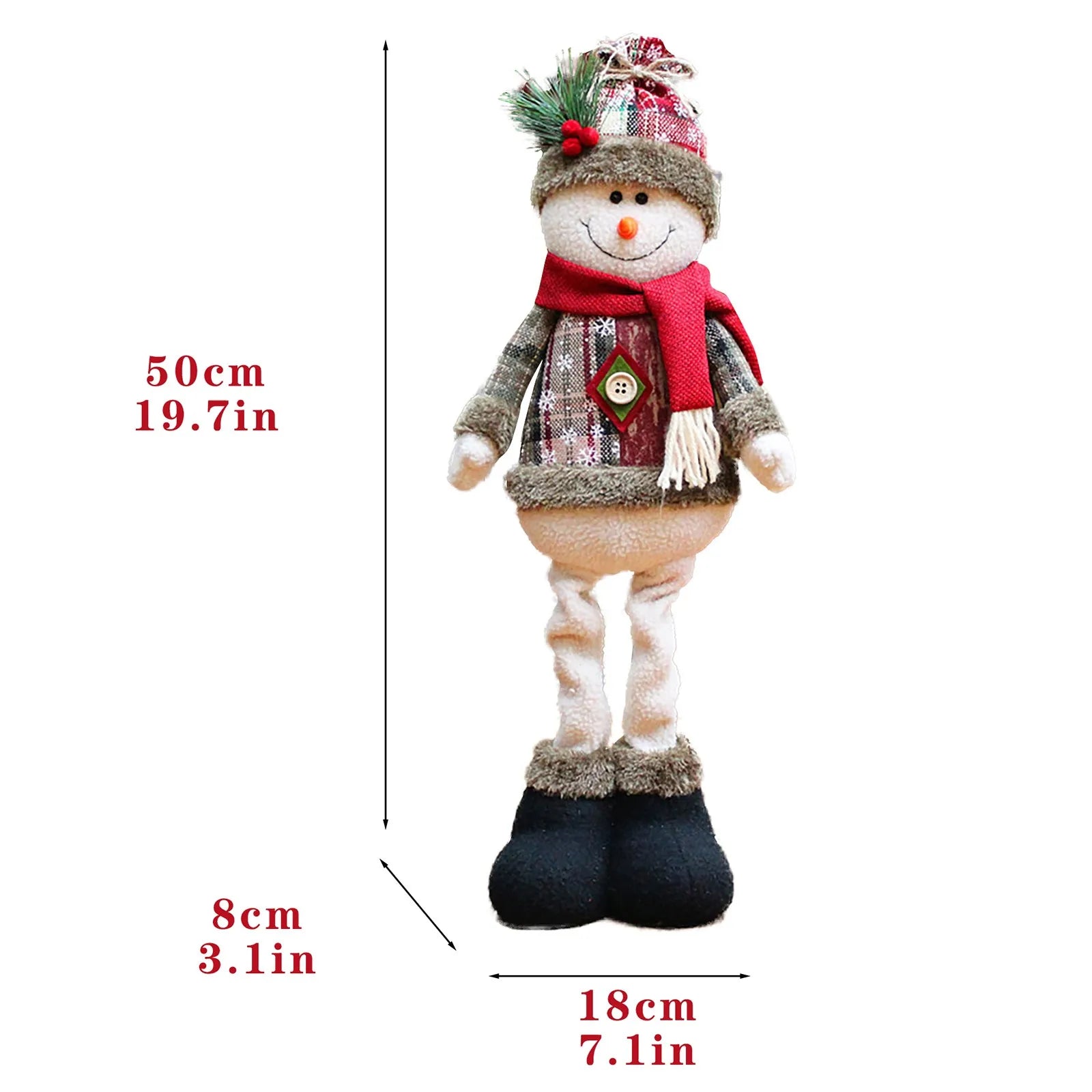 Deko-Figuren (Weihnachtsmann/Schneemann/Rentier)