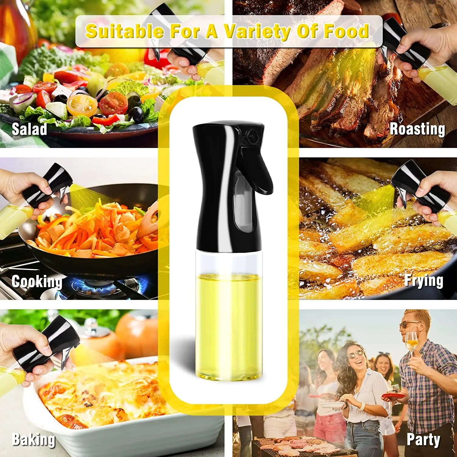 Öl-Spray-Flasche für BBQ, Kochen, u.v.m. (200/300/500ml)