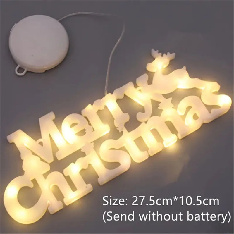 LED-Deko "Merry Christmas" oder Herz