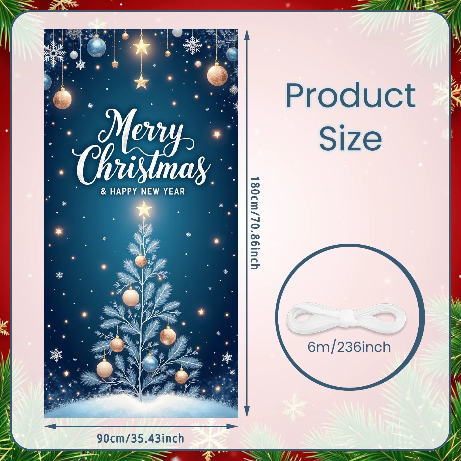 Weihnachten Veranda/Tür-Banner (30 versch. Motive)