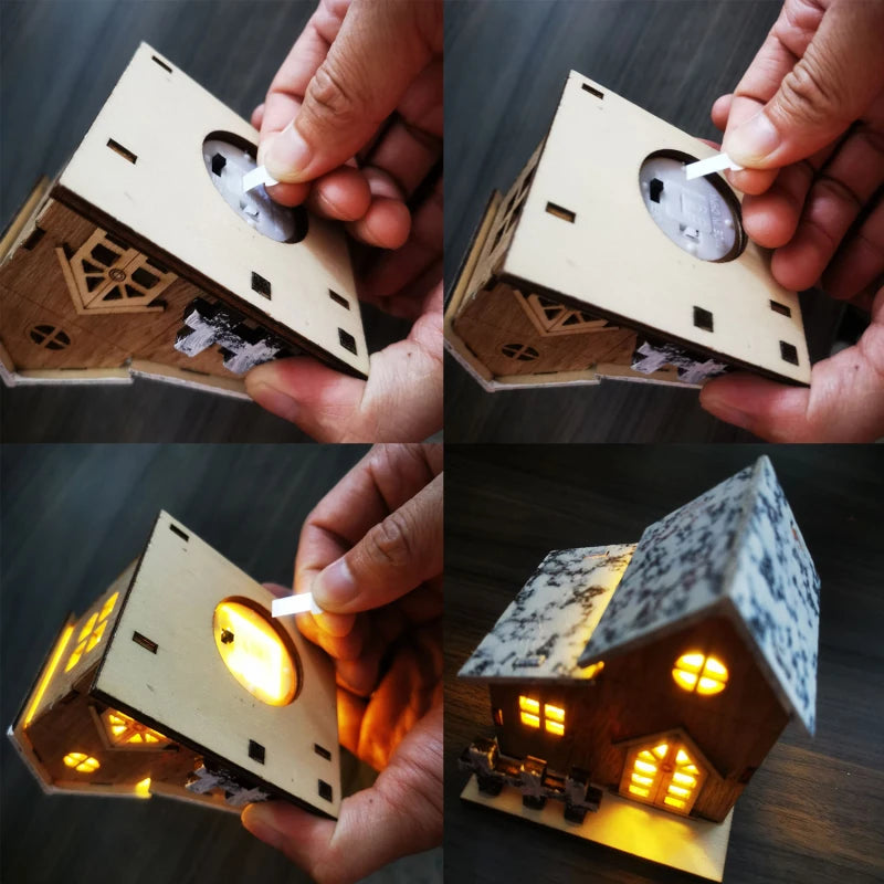 Holzhaus (beleuchtet)